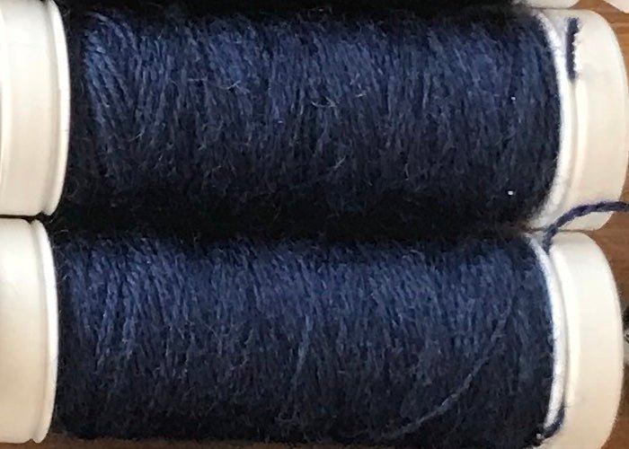 0033 Cobalt mending / reinforcing yarn by lang at Wabi Sabi
