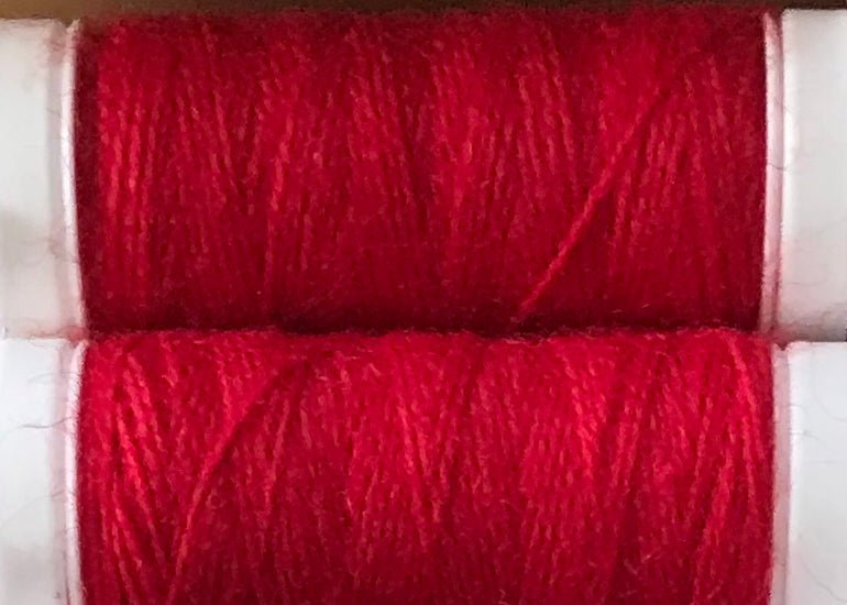 0060 Red Rose mending / reinforcing yarn by lang at Wabi Sabi