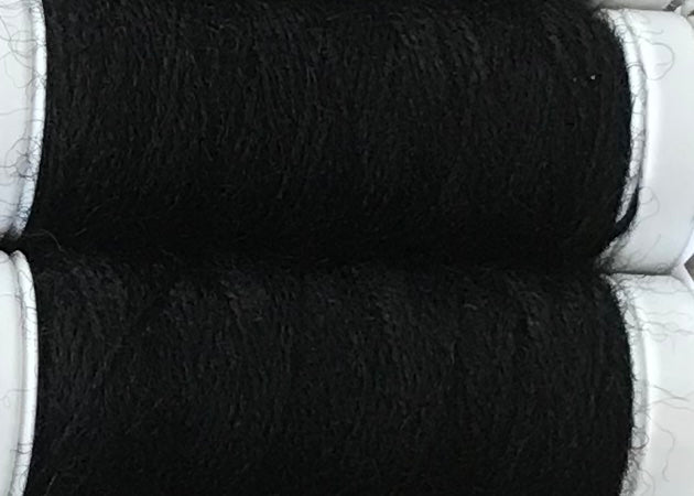 0004 Black mending / reinforcing yarn by lang at Wabi Sabi
