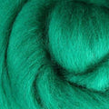 022 Green corriedale roving by gram by ashford / dyeing house gallery at Wabi Sabi