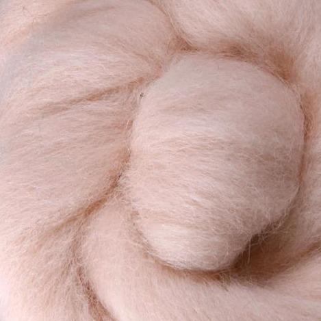 029 Blush corriedale roving by gram by ashford / dyeing house gallery at Wabi Sabi