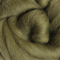 038 Olive corriedale roving by gram by ashford / dyeing house gallery at Wabi Sabi