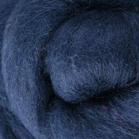 '041 Indigo ' corriedale roving by gram by Ashford / DHG | Wabi Sabi