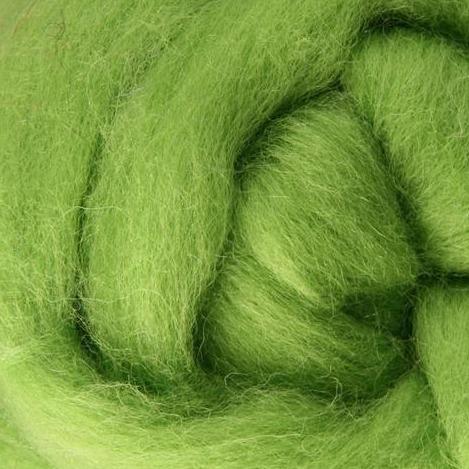 '043 Lime ' corriedale roving by gram by Ashford / DHG | Wabi Sabi