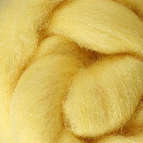 '045 Lemon ' corriedale roving by gram by Ashford / DHG | Wabi Sabi
