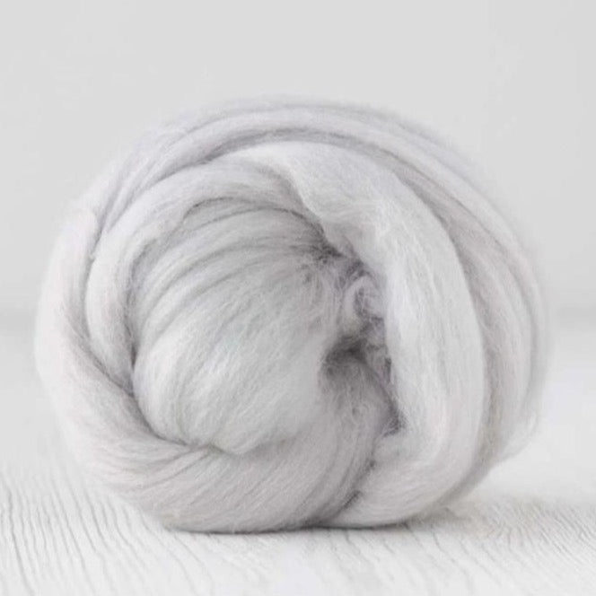 cloud merino roving: solid colours by gram by dyeing house gallery at Wabi Sabi