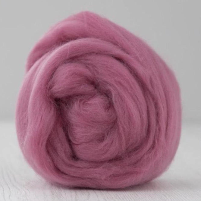 orchid merino roving: solid colours by gram by dyeing house gallery at Wabi Sabi