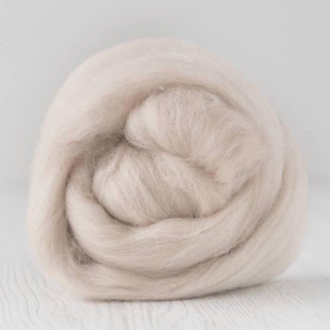 sand merino roving: solid colours by gram by dyeing house gallery at Wabi Sabi