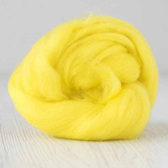 sun merino roving: solid colours by gram by dyeing house gallery at Wabi Sabi