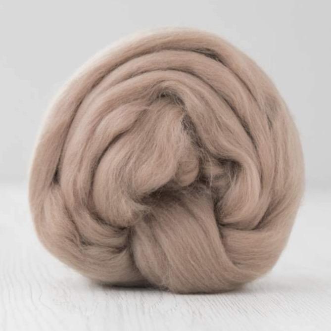 earth merino roving: solid colours by gram by dyeing house gallery at Wabi Sabi