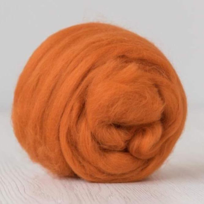 marigold merino roving: solid colours by gram by dyeing house gallery at Wabi Sabi