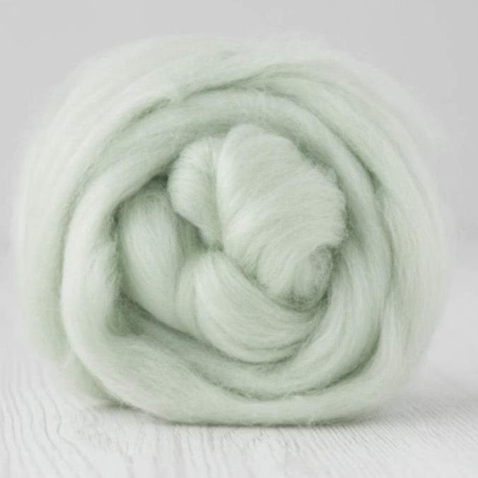 lily of the valley merino roving: solid colours by gram by dyeing house gallery at Wabi Sabi