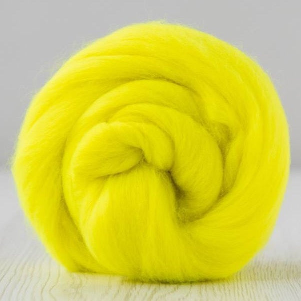electricity merino roving: solid colours by gram by dyeing house gallery at Wabi Sabi