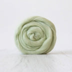 lily of the valley corriedale roving by gram by ashford / dyeing house gallery at Wabi Sabi