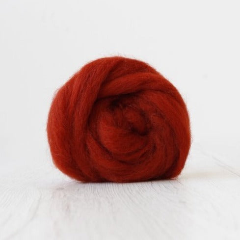 'rust ' corriedale roving by gram by Ashford / DHG | Wabi Sabi