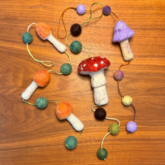Fanciful Fungi II - Needle Felted Mushrooms & Bead Strings: May 4 (pm) - at Wabi Sabi