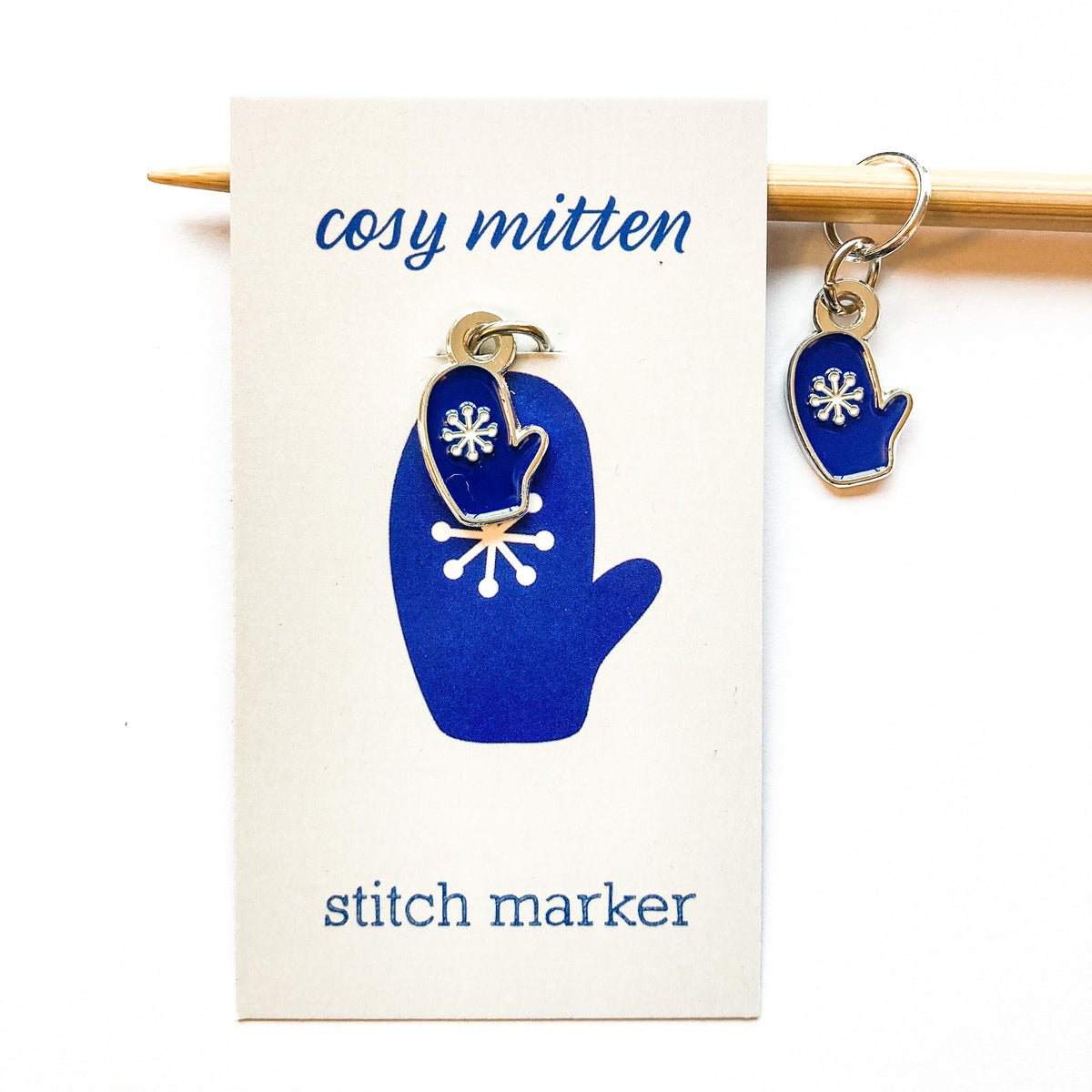 Individual Progress Keepers & Stitch Markers - cosy mitten at Wabi Sabi