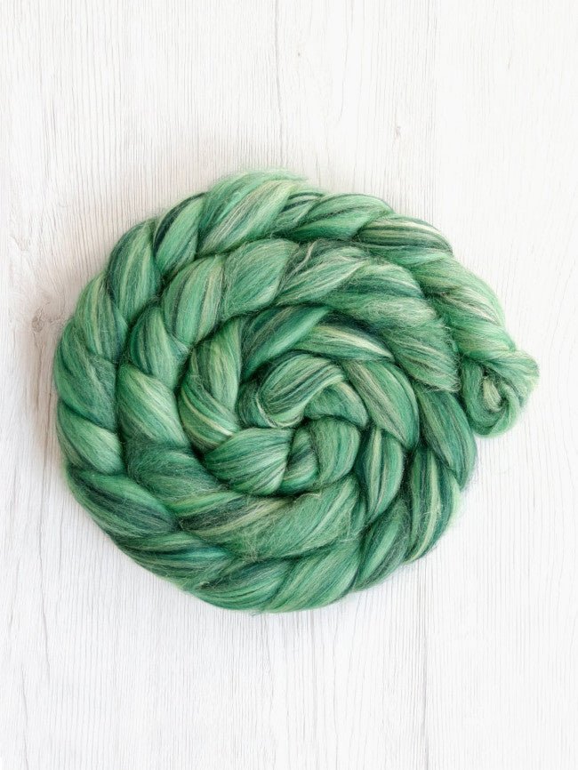 brasil merino silk roving by gram by dyeing house gallery at Wabi Sabi