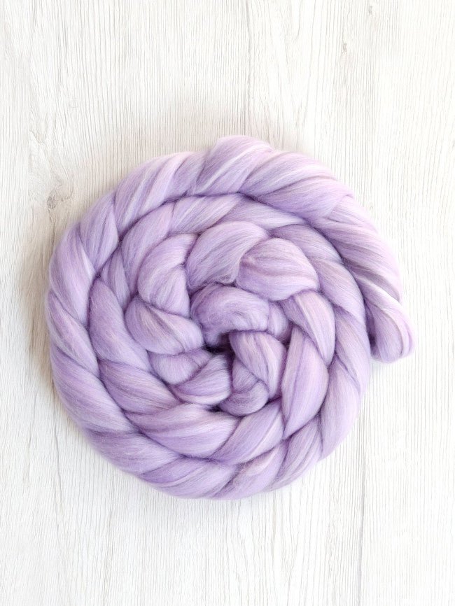 provence merino silk roving by gram by dyeing house gallery at Wabi Sabi