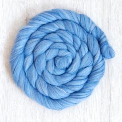 wistful merino roving: solid colours by gram by dyeing house gallery at Wabi Sabi