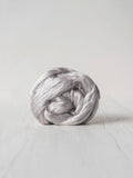 Cloud mulberry silk roving: 50g by dyeing house gallery at Wabi Sabi