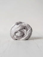 Cloud mulberry silk roving: 50g by dyeing house gallery at Wabi Sabi