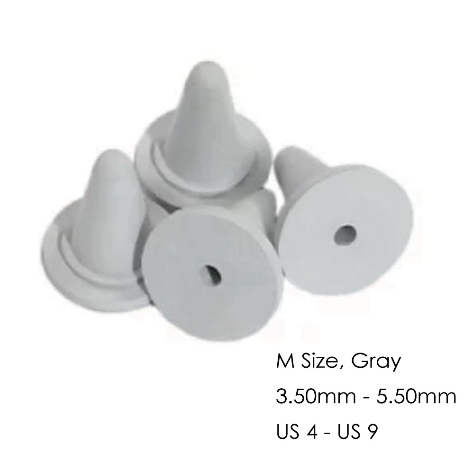 rubber point protectors - grey (3.5 - 5.5mm) at Wabi Sabi