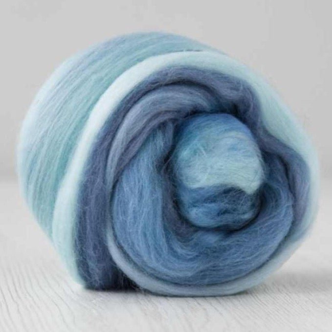 starry night merino multicolour roving by dyeing house gallery at Wabi Sabi