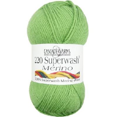 01 cream 220 superwash merino by cascade yarns at Wabi Sabi