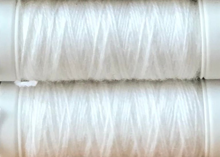 Mending / Reinforcement Yarn - 0001 White at Wabi Sabi