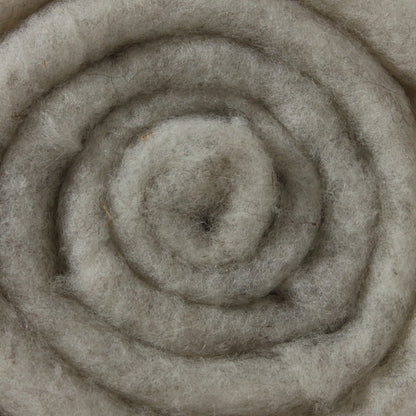 Wool Batts: 50g - 02 Natural Light Grey at Wabi Sabi
