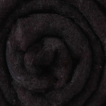 Wool Batts: 50g - 23 Dyed Black at Wabi Sabi